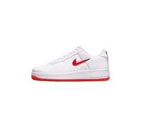 Nike Sportswear - Sneakers Air Force 1 Lo Retro COTM LTR in Pelle, Bianco-Rosso (10.5)