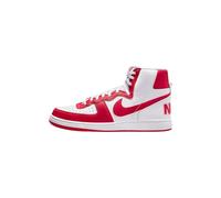 Nike Sportswear - Sneakers Terminator High in Pelle, Bianco-Rosso (8.5)