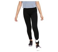 Nike Sportswear Swoosh, Leggings Bambina, Nero (Black/White 010), X-Large