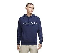 Nike Sportswear Swoosh Men's Pullover Hoodie DC2586-410 Midnight Navy/Metallic Silver (XL)