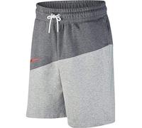 Nike Sportswear Swoosh Pantaloncino, Uomo, Charcoal Heathr/Dk Grey Heather/(University Red), M