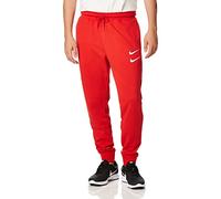 Nike Sportswear Swoosh, Pantaloni Jogger in French Terry Uomo, University Red/White, S