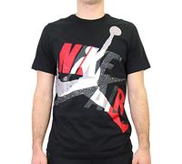 Nike Ss Ctn Jm Classics Hbr Crew T-shirt, Uomo, black/white/gym red, 3XL