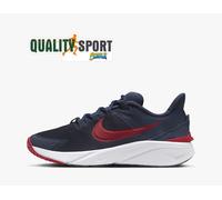 Nike Star Runner 4 Blu Rosso Scarpe Ragazzo Sportive Palestra Running DX7615 406