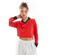 Nike - Street Jersey - Top a maniche lunghe color rosso e nero XXL