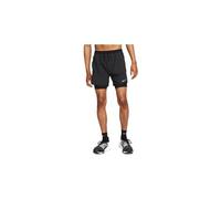 Nike stride 5in 2 in 1 short nero uomo