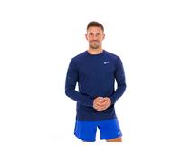 Nike Felpa da Uomo M NK DFADV Stride Top LS Top da Corsa A Maniche Lunghe Midnight Navy/Reflective Silv M