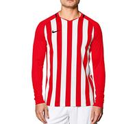 Nike Striped Division III Football T-Shirt A Manica Lunga, Uomo, Black/White/White/(Black), S