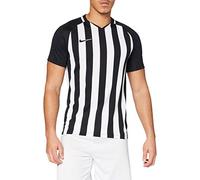 Nike Striped Division III Jersey SS, T-shirt Uomo, Black/White/White/(Black), L