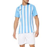 Nike Striped Division III Jersey SS, T-Shirt Uomo, University Blue/White/Black/Black, M
