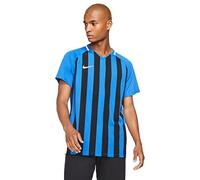 Nike Striped Division III Short Sleeve Jersey, Maglia Maniche Corte Uomo, Königsblau/Schwarz/Weiß, L