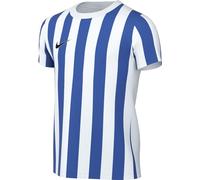 Nike Striped Division IV Jersey Maglia a Maniche Corte da Bambino, Unisex - Bambini, CW3819-102, Bianco/Blu/Nero, 7-8 Anni