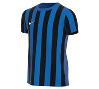 Nike Striped Division IV Jersey Maglia a Maniche Corte da Bambino, Unisex - Bambini, CW3819-463, Blu Royal, Nero e Bianco., 7-8 Anni