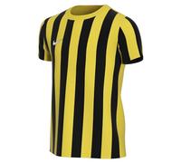 Nike Striped Division IV Jersey Maglia a Maniche Corte da Bambino, Unisex - Bambini, CW3819-719, Giallo Tour/Nero/Bianco, 12-13 Anni