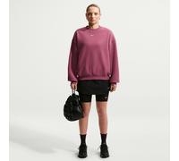 Felpa da tennis da donna Nike Studio Fleece Medium Weight Oversized Crew - pink smoke/sail - Rosa (M)