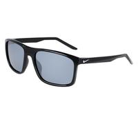 Nike Unisex NIKE FIRE L P FD1819 010 Occhiali da sole Bio-iniettato Nero Argento Squadrata Polarizzata Flash