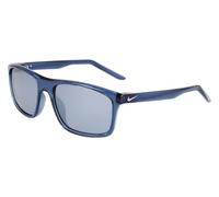 Nike Unisex NIKE FIRE L P FD1819 434 Occhiali da sole Bio-iniettato Blu Argento Squadrata Polarizzata Polarizzata