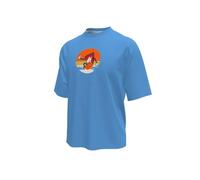 Nike Swim Sunset Surf Short Sleeve T-shirt Blu 5-6 Years Ragazzo