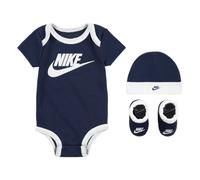 Nike Sustainable 3Pc Futura Completo da Body, Cappello e stivalett per Bimbi Midnight Navy 6/12 Mesi