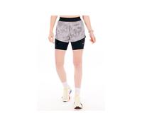 Nike Shorts Swift 2-in-1 Donna rifrangenti Grigio/Nero XS