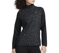 Donna nike dri fit swift element 1 2 zip top nero