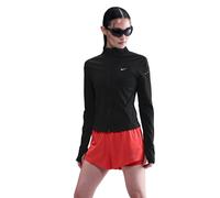 Nike Swift Half-Zip Camicia Da Corsa Donna-Nero,Argento