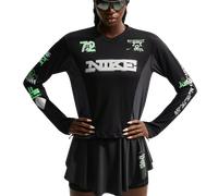 Nike Swift Long-sleeve Running Top Donna - Top da pista Nero - Taglia 34 - Jersey di cotone Black 34