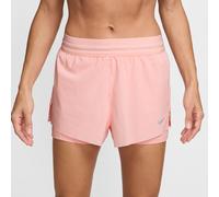 Nike - Women's Swift Dri-Fit Mid-Rise 2-In-1 Shorts - Pantaloncini da running XL fuchsia