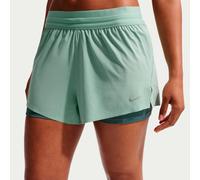 Nike Swift 2in1 Shorts S Verde