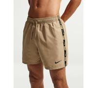 Nike Swim Breaker Logo Tape 5" Volley Short Parachute Beige
