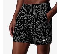 Costume da bagno Nike Swim Breaker Tossed Swoos 5Inch Volley nero bianco - S