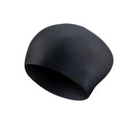 Nike Long Hair Silicone C, Cuffia da Nuoto Unisex Adulto, Nero, Taglia Unica