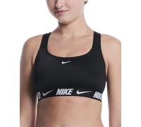 NIKE Swim Logo Tape Racerback Bikini Top Black