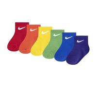 NIKE Swoosh 6pk Ankle So Calzini Unisex - Bimbi 0-24 (Pacco da 1)