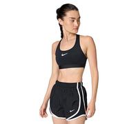 Nike Swoosh Bra, Nero/Bianco, XS Donna