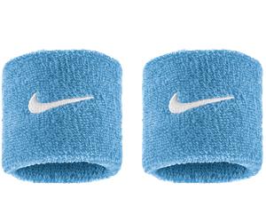 Nike Swoosh Classic 2er Pack Wristband Polsiere Taglia unica Azzurro