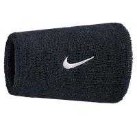 Nike Swoosh Classic Doublewide 2pcs Wristband Polsiere ks Nero