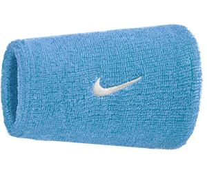 Nike Swoosh Classic Doublewide 2Pk Wristband Polsiere ks Azzurro