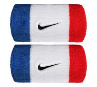 Braccialetto spugna largo x2 nike swoosh classic blu bianco rosso