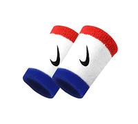 Cinturino in spugna paio nike swoosh double wide blu bianco rosso