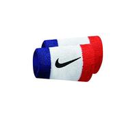 Nike Swoosh Double Wide Wristbands N0001586-620, Unisex Wristbands, White, One Size EU