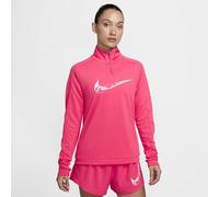 Nike Swoosh Dri-Fit FV6387 - Maglia da Donna con Cerniera a Quarto