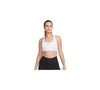 Nike swoosh light support bra white