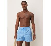 Nike - Swoosh Link - Pantaloncini da bagno stile volley da 5" blu S