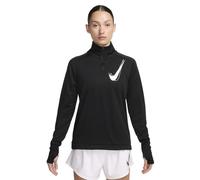 Nike Swoosh - maglia running a manica lunga - donna Black M