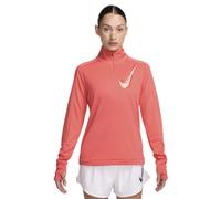 Nike Swoosh - maglia running a manica lunga - donna XS Light Orange woman Dri-Fit