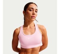 Reggiseno Nike Swoosh Medium Support Non-Padded Sports - pink foam/stone mauve/white - Rosa (XS)
