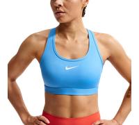 Nike Swoosh Medium Support Sports Bra Top e Reggiseni M Azzurro
