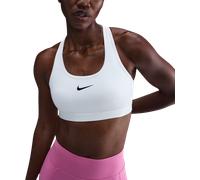 Nike Swoosh Medium Support Sports Bra Top e Reggiseni S Bianco