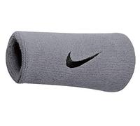 Asciugamano da tennis Nike Swoosh Double-Wide Wristbands - Argento, Nero